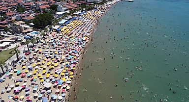 Kurban Bayramı tatilinde Menderes sahillerine yoğun ilgi