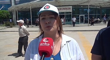 Öz Sağlık-İş Sendikası Sinop Şube Başkanı Gelişli: "Alacağımız paranın pul olmasını istemiyoruz"