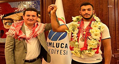 Pehlivan Ömer Yasir Gökkaya, Kumluca'da coşkuyla karşılandı