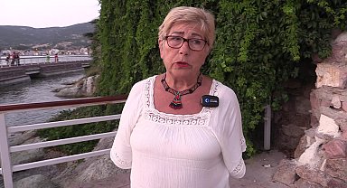 Sabriye Okkır, Foça Kitap Günleri'nde söyleşiye katıldı