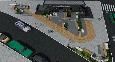 Safranbolu Belediyesi'nden Misakı Milli Meydanı'nda peyzaj çalışması