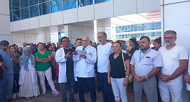 Samsun Bafra devlet hastanesinde hekime silahlı saldırı girişimine meslektaşları tepki gösterdi