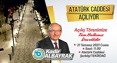 Şarköy Avrupa standartlarında bir caddeye kavuşuyor