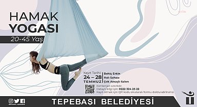 Tepebaşı Belediyesi'nde 'Hamak Yogası' için kayıtlar başlıyor