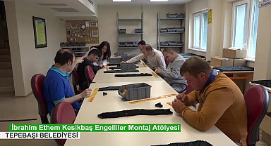 Tepebaşı'nda engelli bireyler hem üretiyor hem sosyalleşiyor