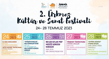 Ürkmez'de festival zamanı