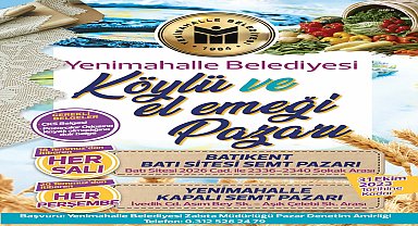 Yenimahalle'de köylü pazarları kuruluyor