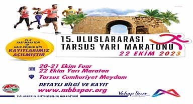 15. Tarsus Yarı Maratonu'na kayıtlar başladı