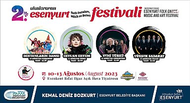 '2. Uluslararası Esenyurt Halk Dansları Müzik ve Sanat Festivali' başlıyor