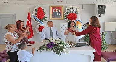 2022 yılında yaklaşık 1300 çift Mezitli Belediyesi Nikah Salonu'nu seçti