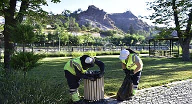 Ankara Büyükşehir Belediyesi'nden mesire ve rekreasyon alanlarında 7/24 temizlik çalışması