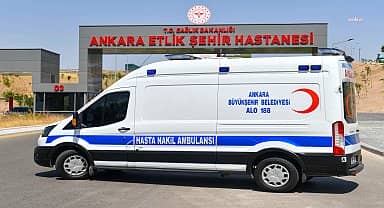 Ankara Büyükşehir Belediyesi'nin hasta nakil hizmeti devam ediyor