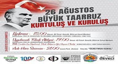 Atakum'da 30 Ağustos Zafer Bayramı bir dizi etkinlikle kutlanacak 