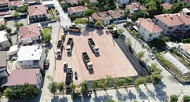 Bağarası Pazar Yeri inşaatı devam ediyor