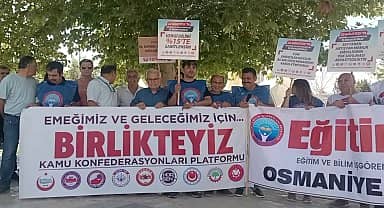 Birleşik Kamu İş Konfederasyonu Osmaniye İl Başkanı Adem Yücel: "AKP iktidarı TÜİK'in enflasyon hesaplarında kullandığı oranlarla kamu emekçilerine zam yapmaktan vazgeçmelidir"