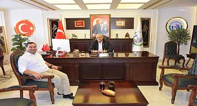 Bozüyük Belediye Başkanı Bakkalcıoğlu, Kaymakam Vekili Altay ile bir araya geldi