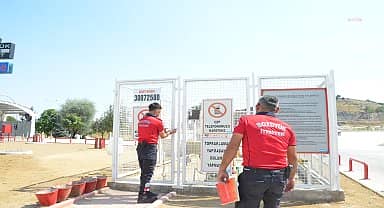 Bozüyük Belediyesi İtfaiye Müdürlüğü'nden akaryakıt istasyonlarına denetim