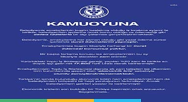 Buca Belediyesi: "Emekçilerimize bugün itibarıyla herhangi bir ücret ödemesi borcumuz yoktur"