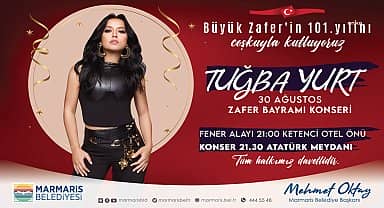 Büyük zaferin 101. Yıl dönümü, Marmaris'te coşku ile kutlanacak