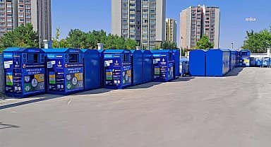 Çankaya Belediyesi, ilçedeki 50 geri dönüşüm kumbarasını yeniledi