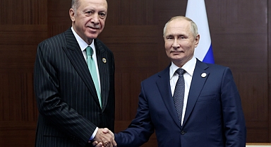 Cumhurbaşkanı Recep Tayyip Erdoğan, Rusya Devlet Başkanı Vladimir Putin ile görüştü