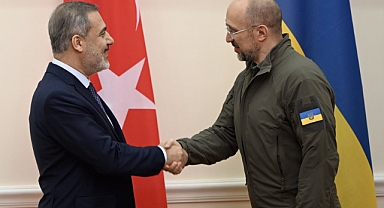 Dışişleri Bakanı Fidan, Kiev’de Ukrayna Başbakanı Şmihal ile görüştü