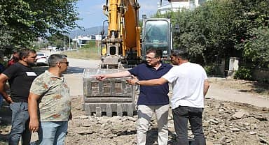 Edremit Belediyesi, Güre Mahallesi'nde çalışmalara devam ediyor 