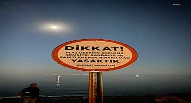 Edremit zabıtasından gece mesaisi