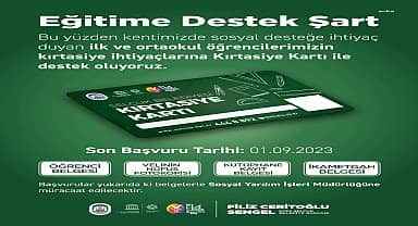 Efes Selçuk Belediyesi'nden öğrencilere kırtasiye desteği