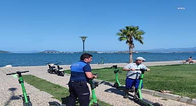 Fethiye zabıtası kamu düzenini bozan skuterleri topladı