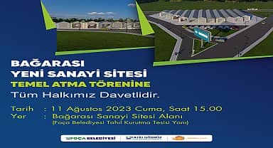 Foça Bağarası Sanayi Sitesi'nin temeli törenle atılacak