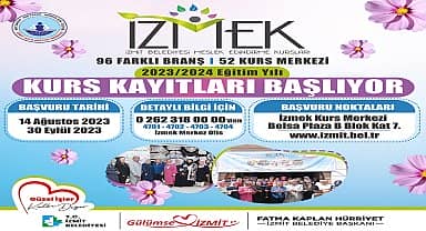 İZMEK'te yeni dönem kayıtları başladı