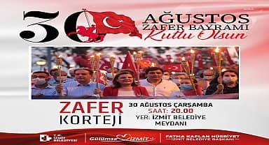 İzmit, 30 Ağustos coşkusunu önce zafer kortejiyle sonra Teoman konseriyle yaşayacak
