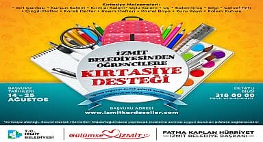 İzmit Belediyesi bu yıl da öğrencilere kırtasiye desteği verecek
