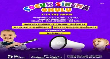 İzmit Belediyesi Çocuk Sinema Okulu'na başvurular devam ediyor