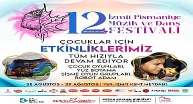 İzmit Belediyesi'nin çocuk etkinlikleri, kent meydanında sürüyor