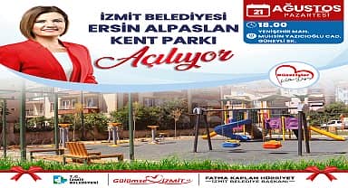 İzmit'te Ersin Alpaslan parkı açılıyor