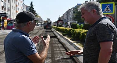 Lüleburgaz İstasyon Caddesi'nde çalışmalar sürüyor 
