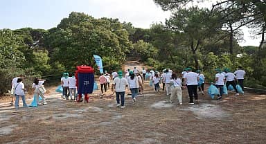 Maltepe Belediyesi Başıbüyük ormanlarından 52 kilogram atık topladı