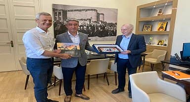 Marmaris Belediye Başkanı Oktay'dan Rodos'a 'geçmiş olsun' ziyareti