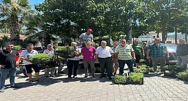Menderes'te atalık fideler üreticiyle buluştu