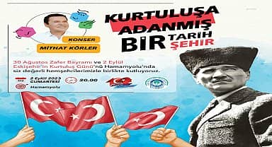 Mithat körler şarkı ve marşlarını 'Büyük Zafer' için Odunpazarı'nda söyleyecek