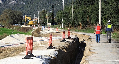 Muğla Milas Ören Mahallesi'ndeki kanalizasyon projesi yüzde 30 tamamlandı