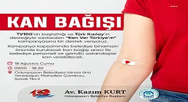 Odunpazarı Belediyesi'nden "Kan Ver Türkiye'm" kampanyasına destek