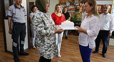 Safranbolu Belediyesi personelinden Başkan Köse'ye sürpriz doğum günü