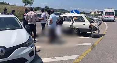 Sinop'ta refüje çarpan sürücü hayatını kaybetti