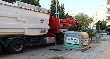 Söke'de çöp konteynerleri değiştiriliyor