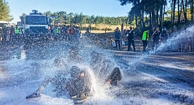 STK'lar Akbelen'de on gündür devam eden kesimi protesto etti...