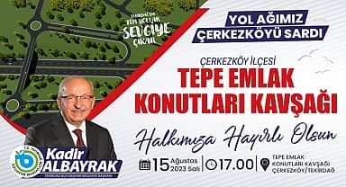 Tekirdağ Büyükşehir Belediyesi, Tepe Emlak Konutları Kavşağı'ndaki çalışmalarda sona yaklaştı