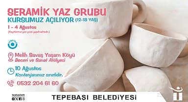 Tepebaşı Belediyesinin Seramik Kursuna kayıtlar başladı